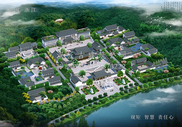 禅意之境——寺院规划设计布局图